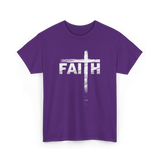 Faith Cross Christian Faith T-Shirt - Purple