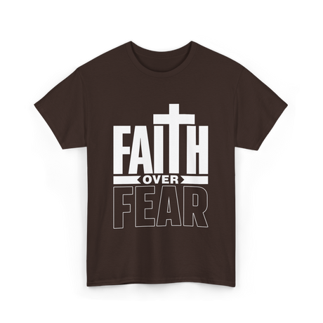 Faith Over Fear Faith T-Shirt - Dark Chocolate