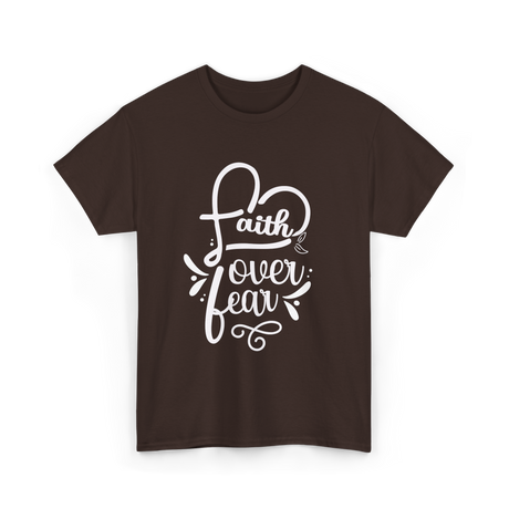 Faith Over Fear Faith T-Shirt - Dark Chocolate