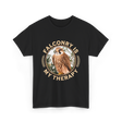 Falconry Is My Therapy Falconer T-Shirt - Black