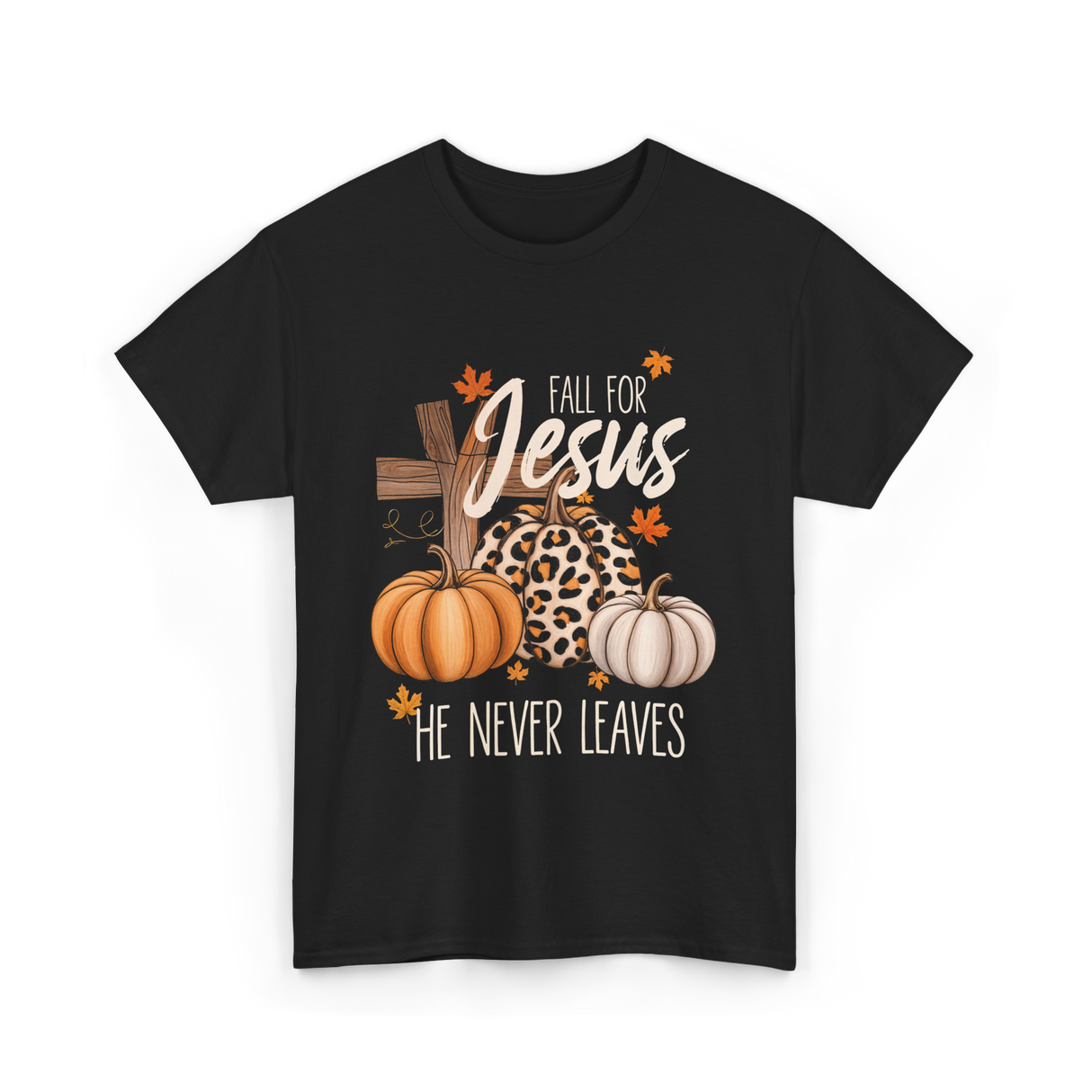 Fall For Jesus Faith T-Shirt - Black