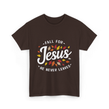 Fall for Jesus Faith T-Shirt - Dark Chocolate