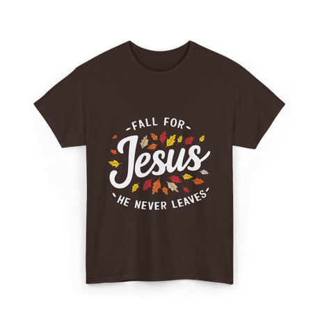 Fall for Jesus Faith T-Shirt - Dark Chocolate