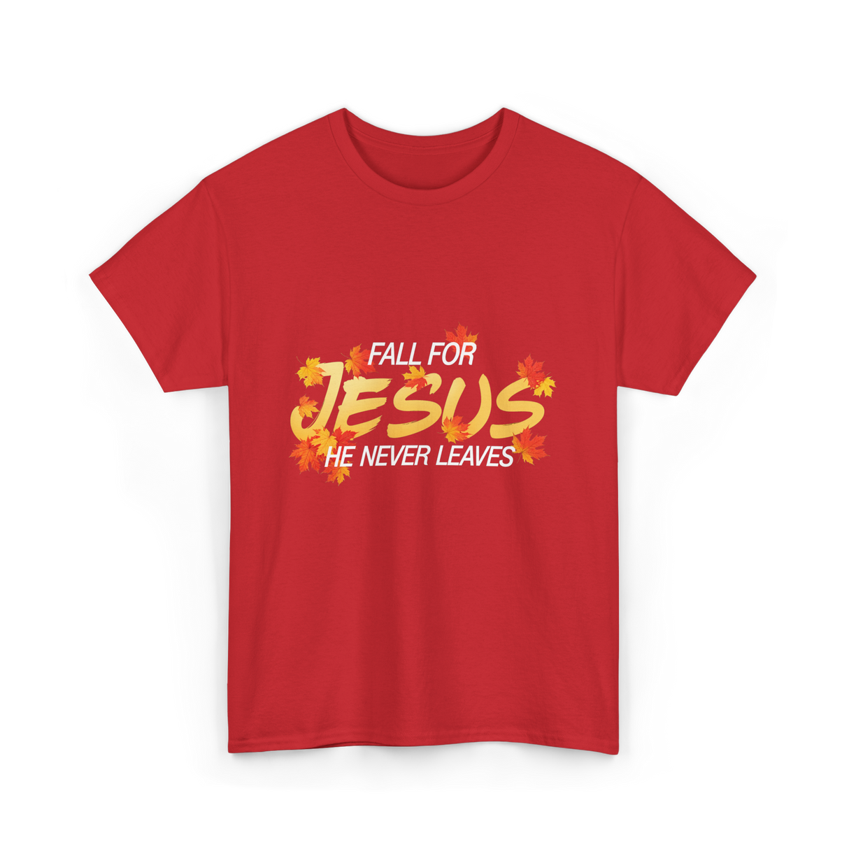 Fall For Jesus Faith T-Shirt - Red