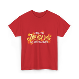 Fall For Jesus Faith T-Shirt - Red