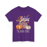 Fall For Jesus Faith T-Shirt - Purple