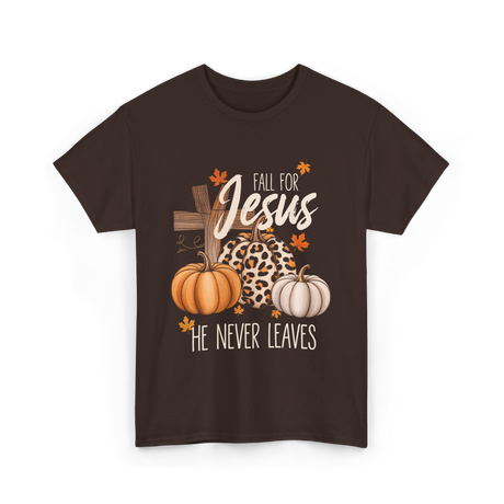 Fall For Jesus Faith T-Shirt - Dark Chocolate