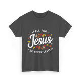 Fall for Jesus Faith T-Shirt - Dark Heather