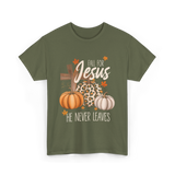 Fall For Jesus Faith T-Shirt - Military Green