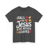 Fall for Jesus Faith T-Shirt - Dark Heather