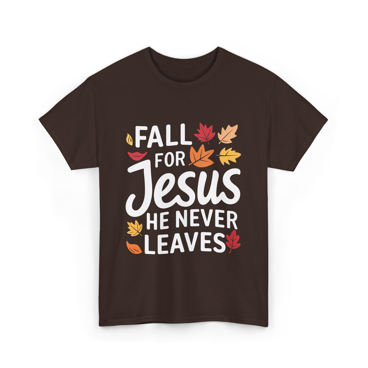 Fall for Jesus Faith T-Shirt - Dark Chocolate