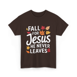 Fall for Jesus Faith T-Shirt - Dark Chocolate