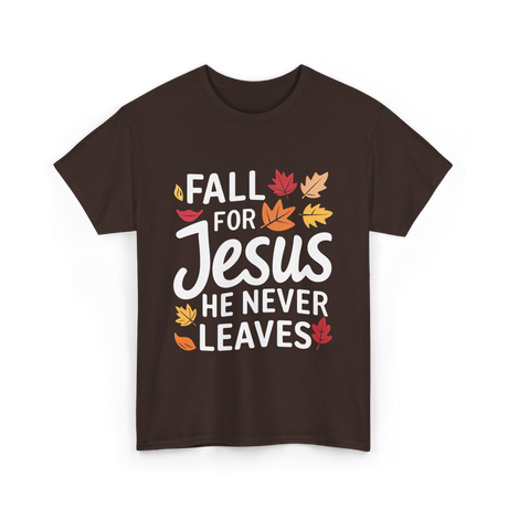 Fall for Jesus Faith T-Shirt - Dark Chocolate