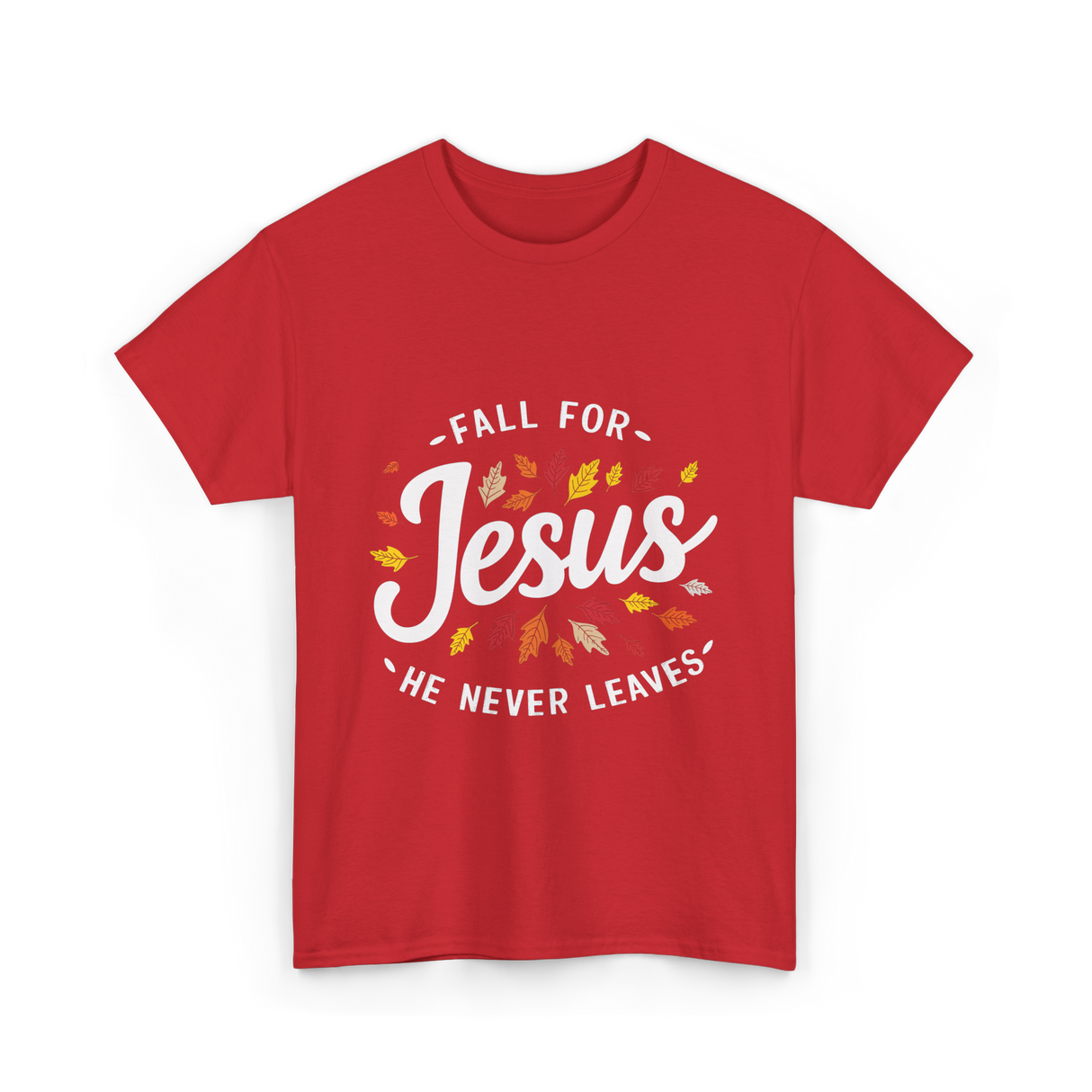 Fall for Jesus Faith T-Shirt - Red