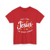 Fall for Jesus Faith T-Shirt - Red