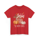 Fall For Jesus Faith T-Shirt - Red