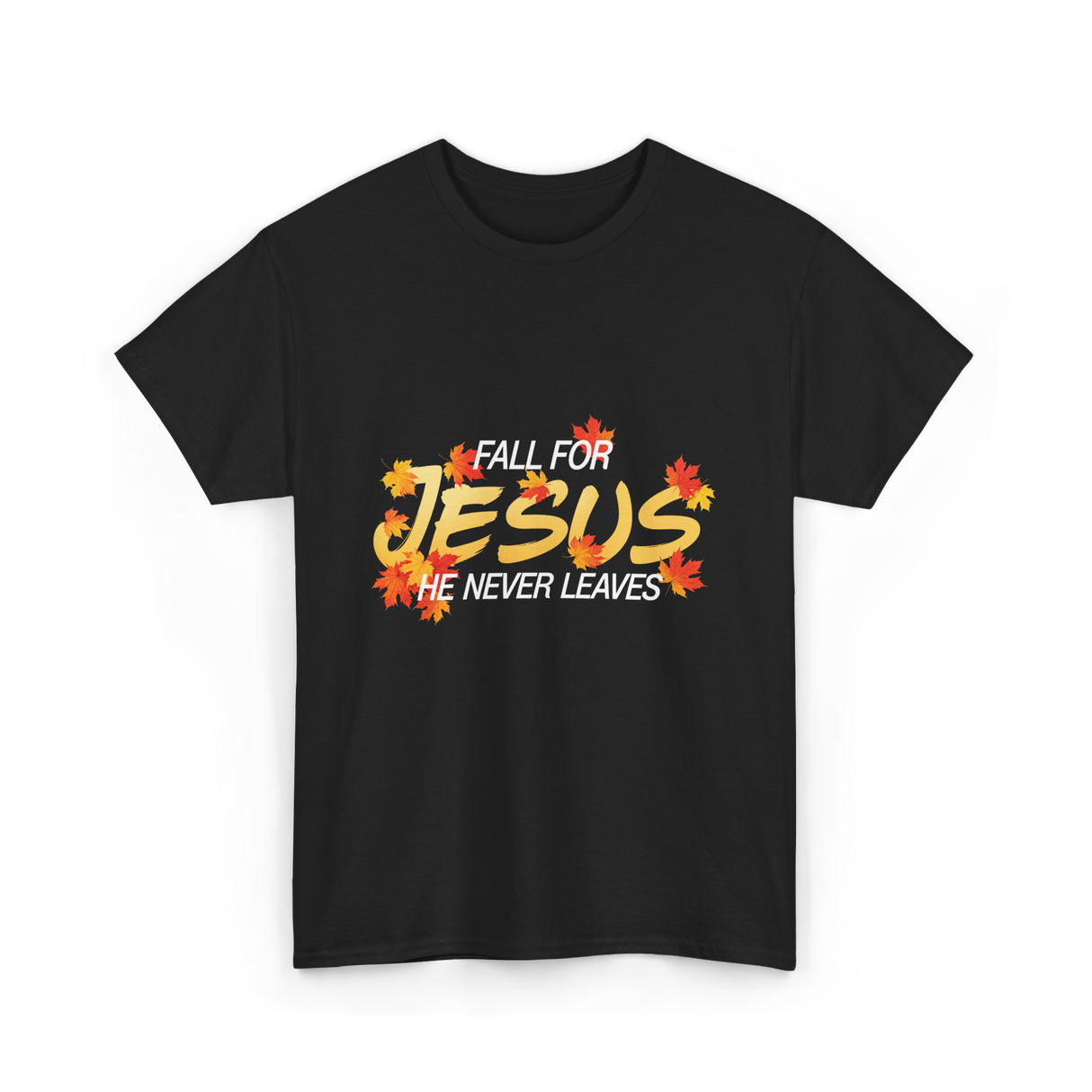 Fall For Jesus Faith T-Shirt - Black