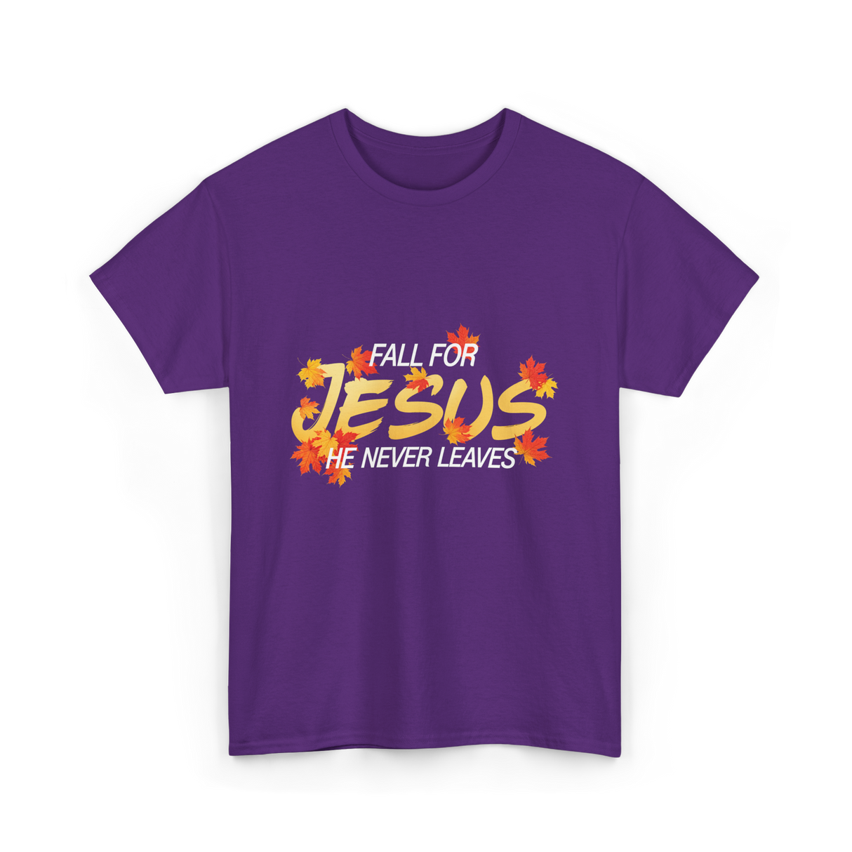 Fall For Jesus Faith T-Shirt - Purple