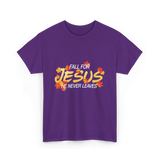 Fall For Jesus Faith T-Shirt - Purple