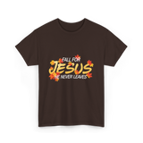 Fall For Jesus Faith T-Shirt - Dark Chocolate