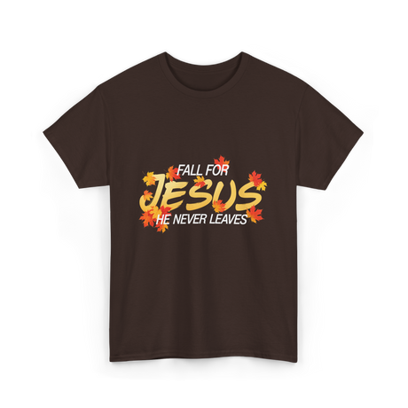 Fall For Jesus Faith T-Shirt - Dark Chocolate