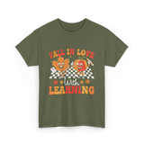 Fall In Love Learning Autumn T-Shirt - Military Green