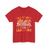 Fall In Love Learning Autumn T-Shirt - Red