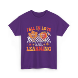 Fall In Love Learning Autumn T-Shirt - Purple