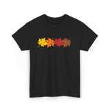 Fall Leaves Autumn Foliage T-Shirt - Black