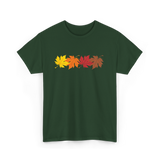 Fall Leaves Autumn Foliage T-Shirt - Forest Green