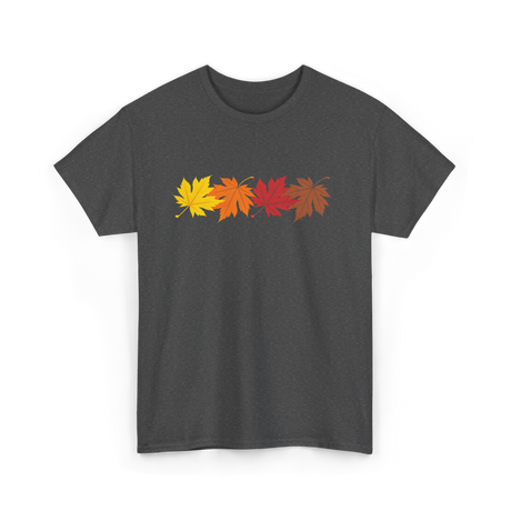 Fall Leaves Autumn Foliage T-Shirt - Dark Heather