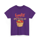 Family Apple Picking Day T-Shirt - Purple