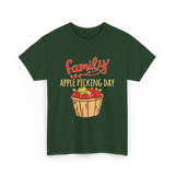 Family Apple Picking Day T-Shirt - Forest Green