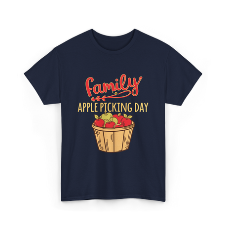 Family Apple Picking Day T-Shirt - Navy