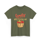 Family Apple Picking Day T-Shirt - Military Green