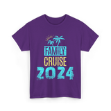 Family Cruise 2024 Travel T-Shirt - Purple