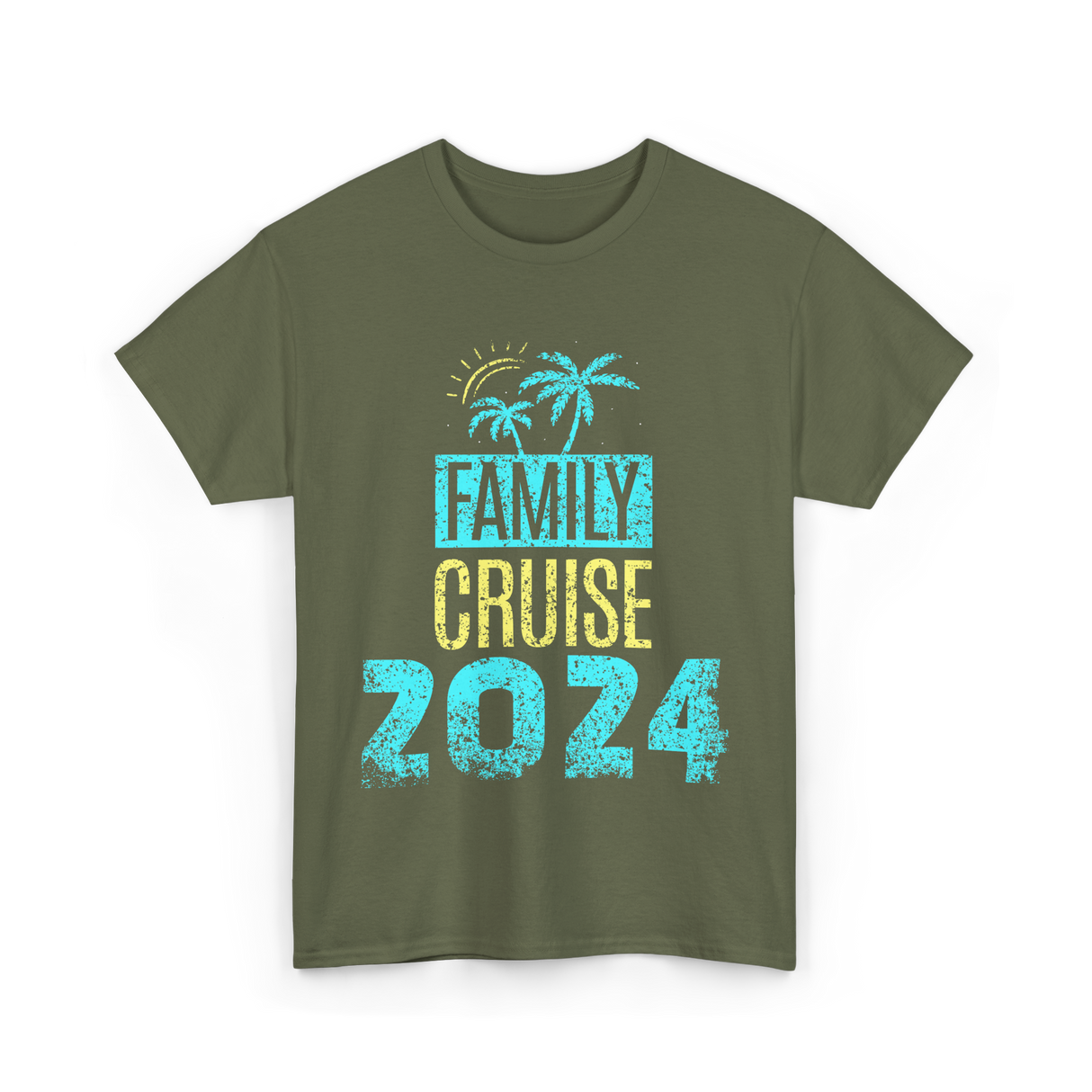 Family Cruise 2024 Travel T-Shirt - Military Green