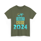 Family Cruise 2024 Travel T-Shirt - Military Green