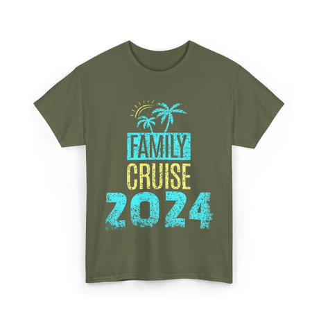 Family Cruise 2024 Travel T-Shirt - Military Green