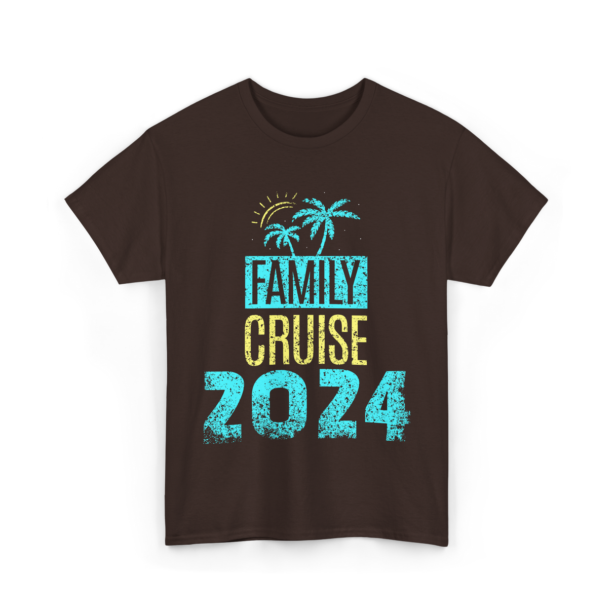 Family Cruise 2024 Travel T-Shirt - Dark Chocolate