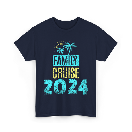 Family Cruise 2024 Travel T-Shirt - Navy