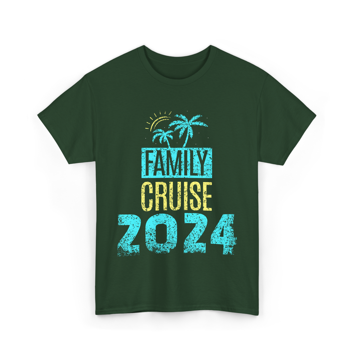 Family Cruise 2024 Travel T-Shirt - Forest Green