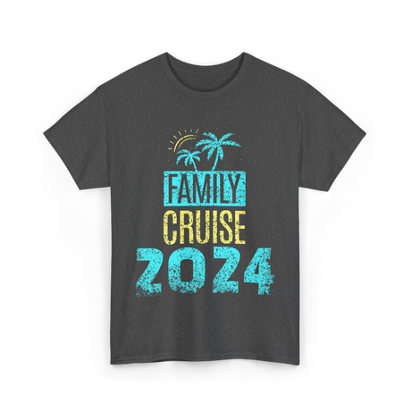 Family Cruise 2024 Travel T-Shirt - Dark Heather