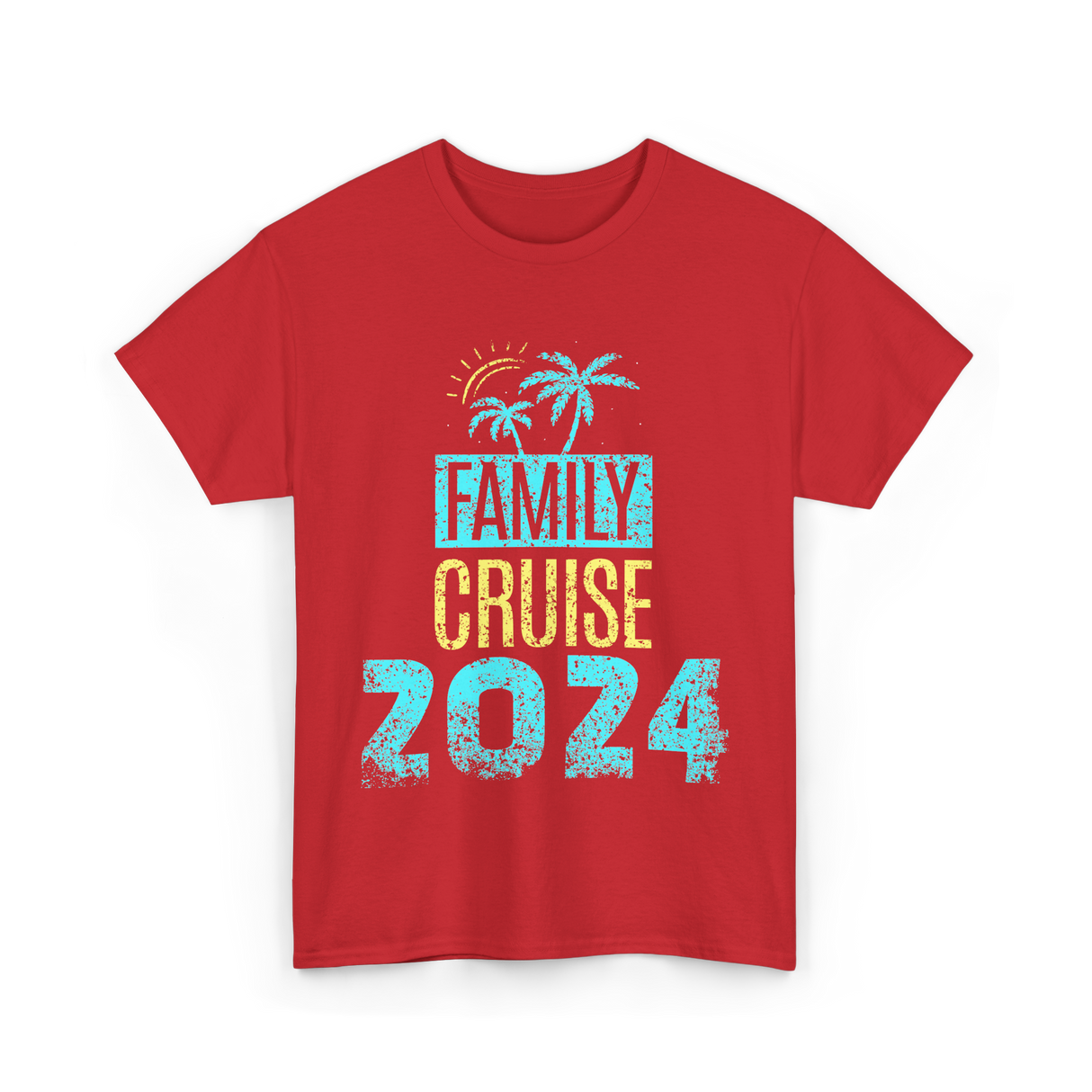 Family Cruise 2024 Travel T-Shirt - Red