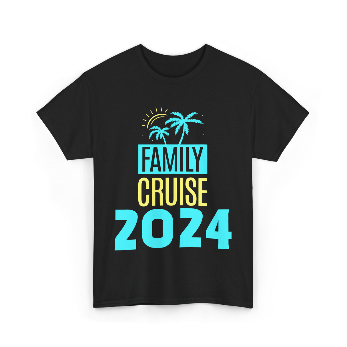 Family Cruise 2024 Travel Vacation T-Shirt - Black