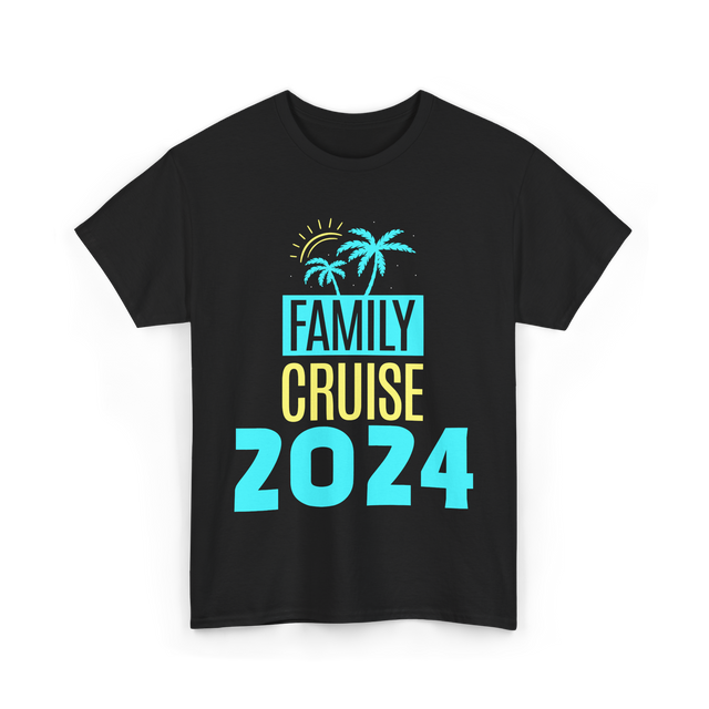 Family Cruise 2024 Travel Vacation T-Shirt - Black