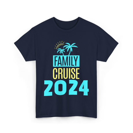 Family Cruise 2024 Travel Vacation T-Shirt - Navy