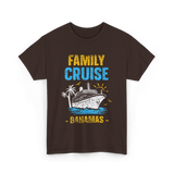 Family Cruise Bahamas Travel T-Shirt - Dark Chocolate