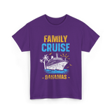 Family Cruise Bahamas Travel T-Shirt - Purple