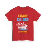 Family Cruise Bahamas Travel T-Shirt - Red